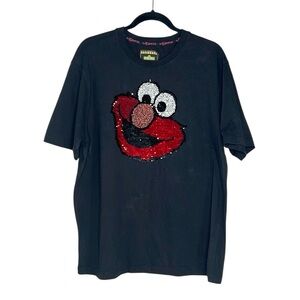 DEKRYPTIC x Sesame Street Sequin Beaded Elmo tee size XL